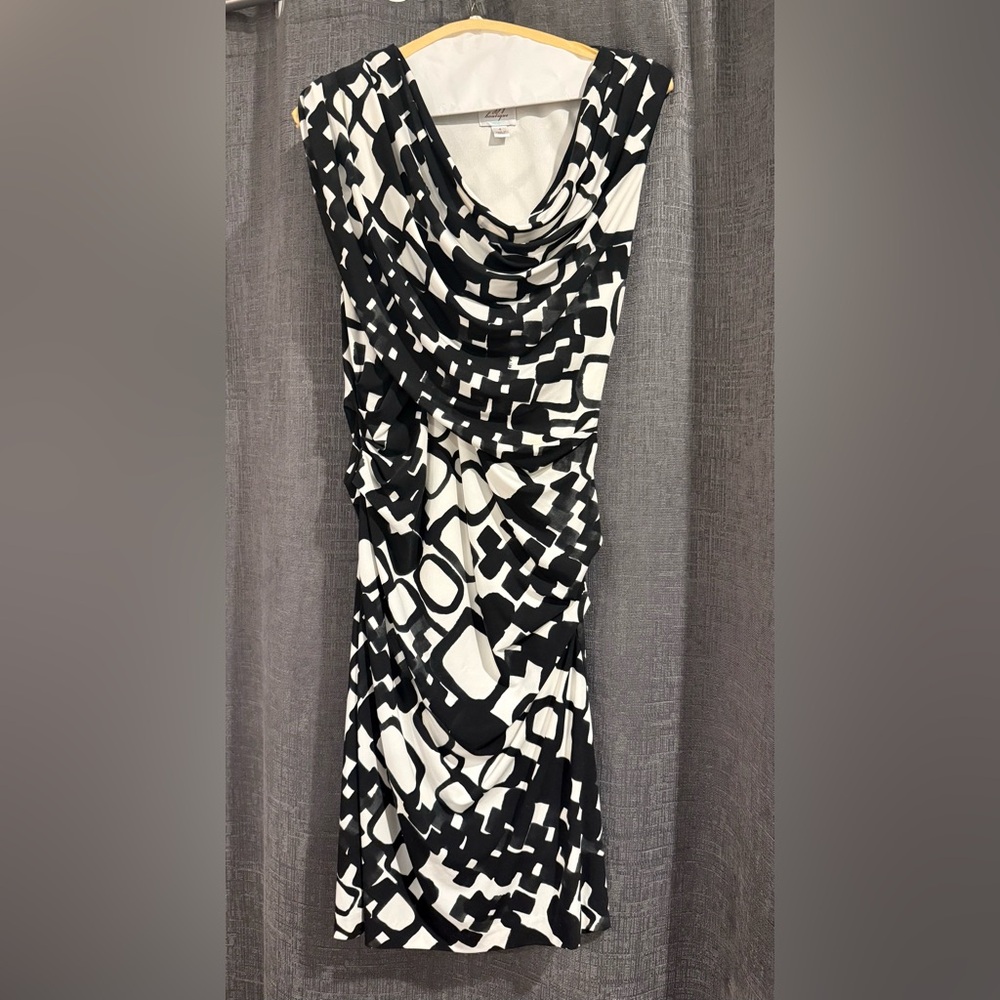 Suzi Chin for Maggy Boutique Black and White Dress